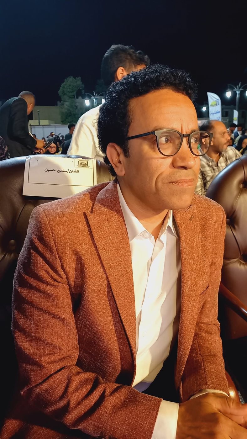 الفنان سامح حسين بين اهالي الأقصر بساحة ابو الحجاج