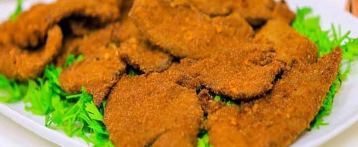 طريقة عمل الكبدة البانيه بالبقسماط