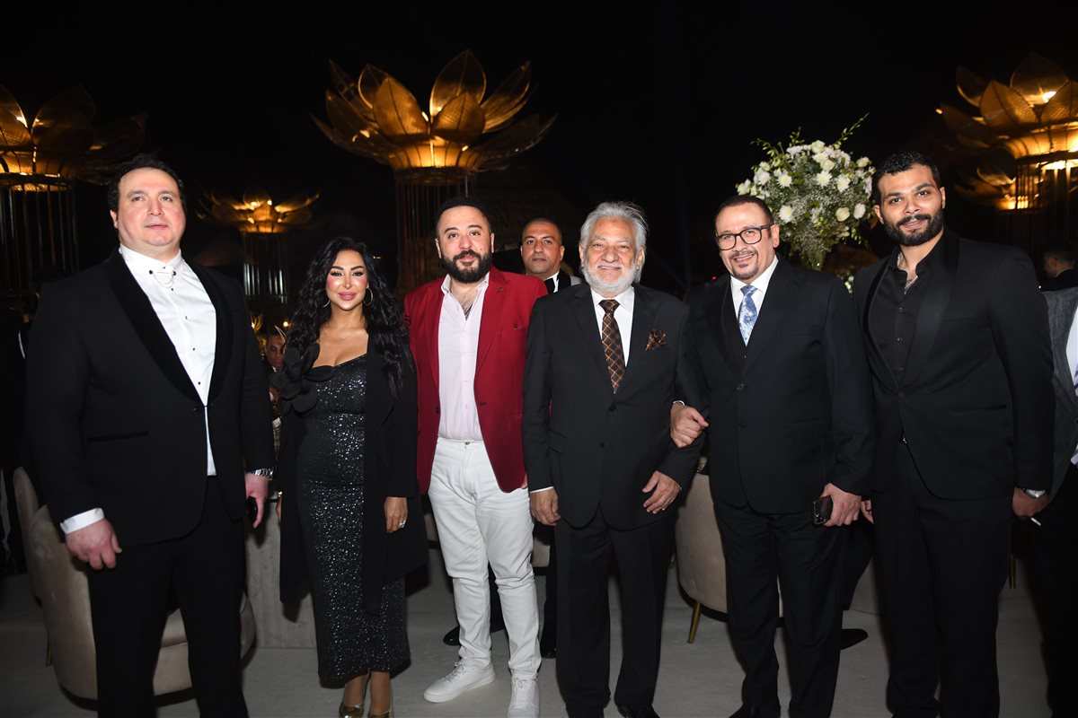 نجوم الفن في حفل زفاف نجل المستشار علي سلطان على كريمة النائب عماد حمودة