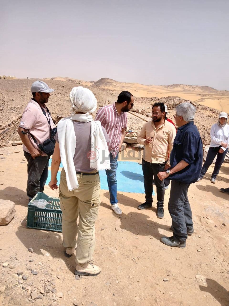 أعمال البعثة الإيطالية بغرب أسوان (5)