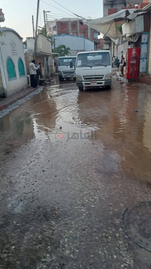 جانب من تراكمات مياه الأمطار بسرس الليان