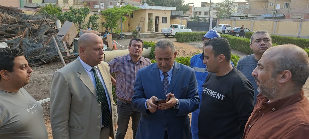 رئيس مياه الشرب بالغربية يتابع سير العمل داخل محطة سملا