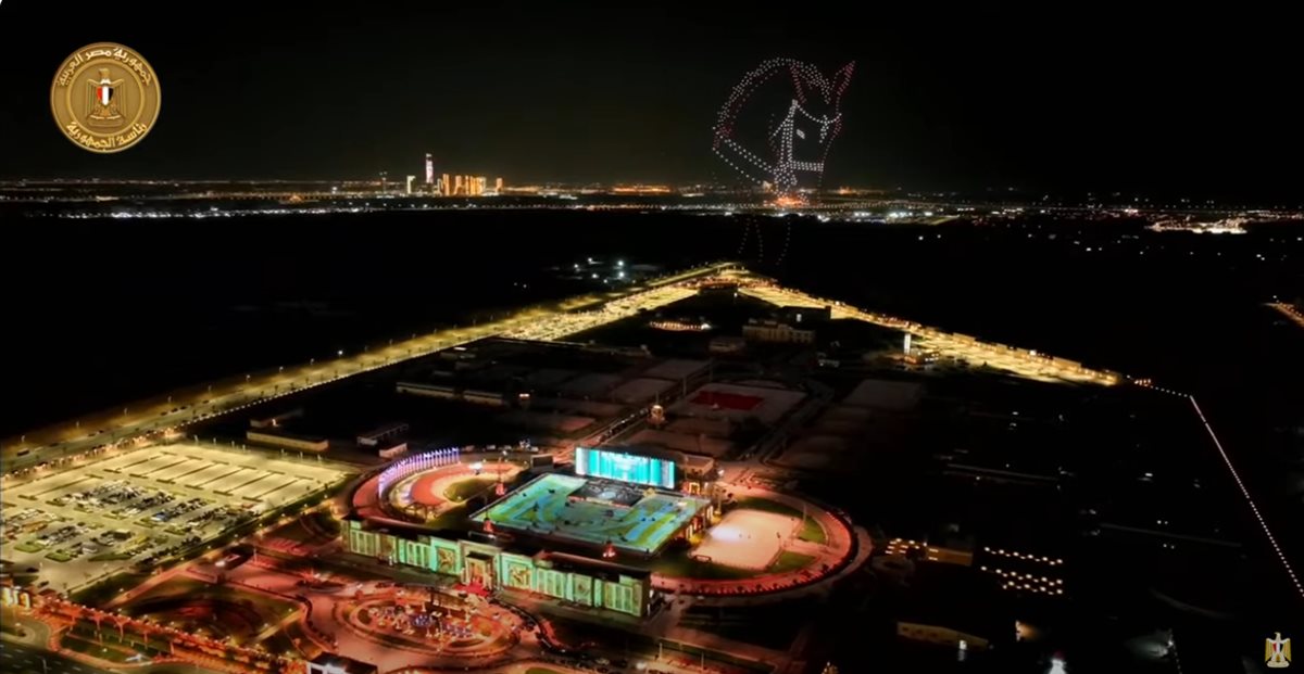 يسرا ويوسف الشريف يقدمان حفل افتتاحية بطولة العالم للفروسية بحضور الرئيس عبدالفتاح السيسي