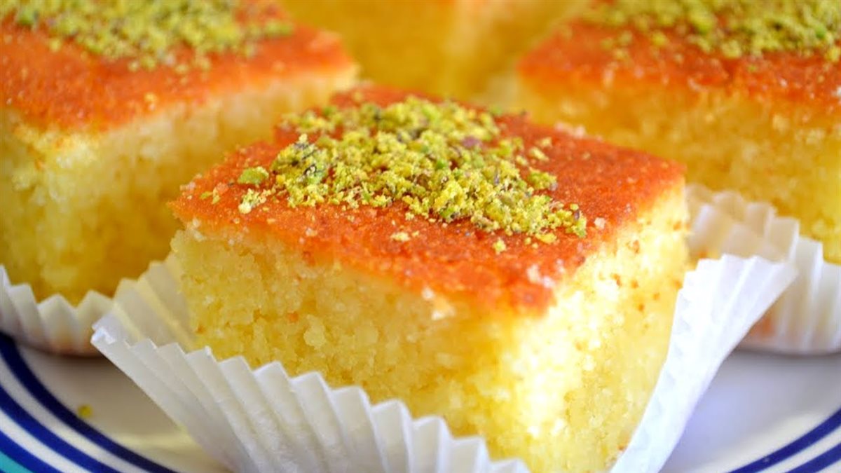 مقادير كيكة البسبوسة