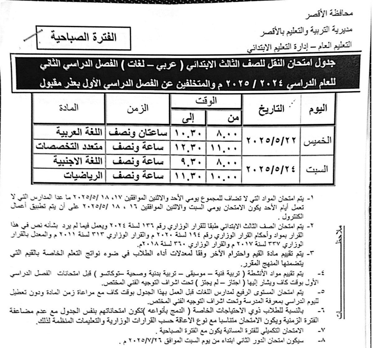 المرحلة الابتدائية