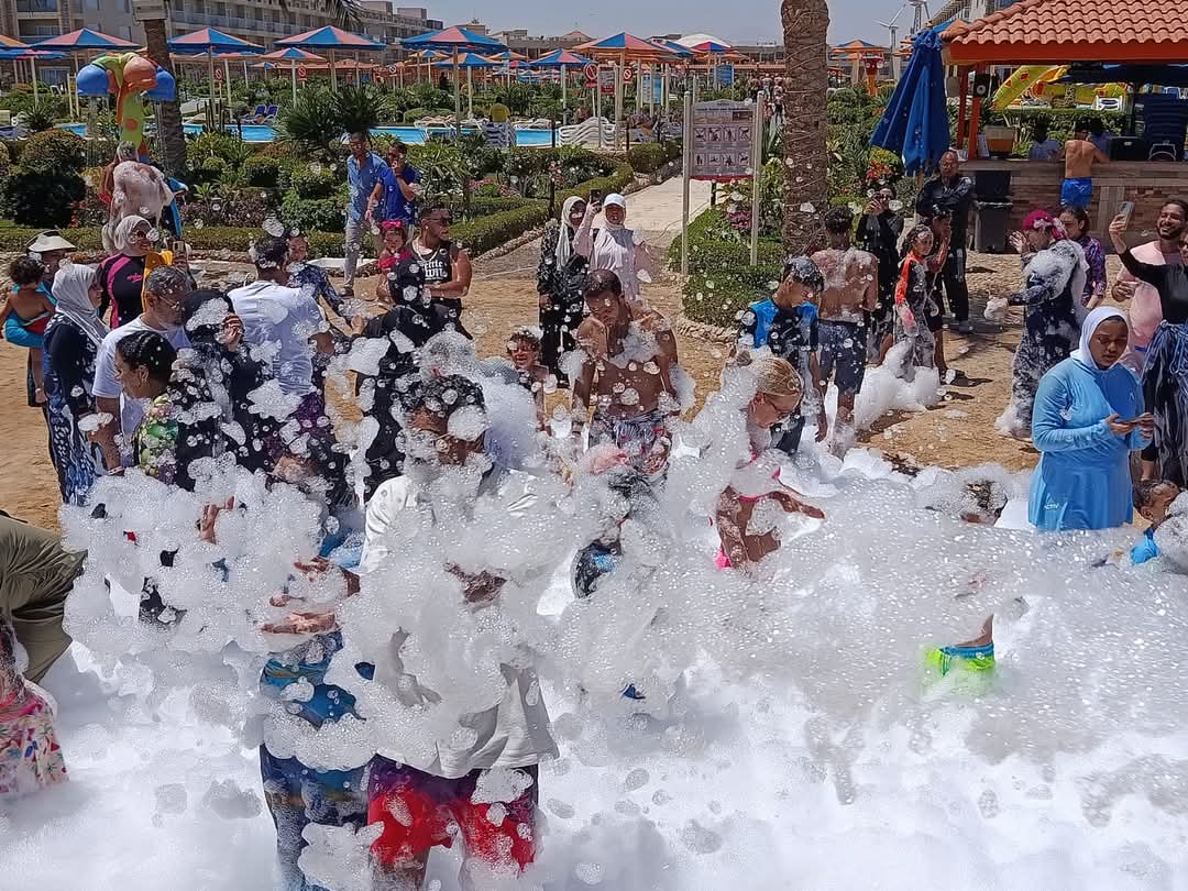 حفلات الفوم بارتى بفنادق وشواطئ الغردقة 