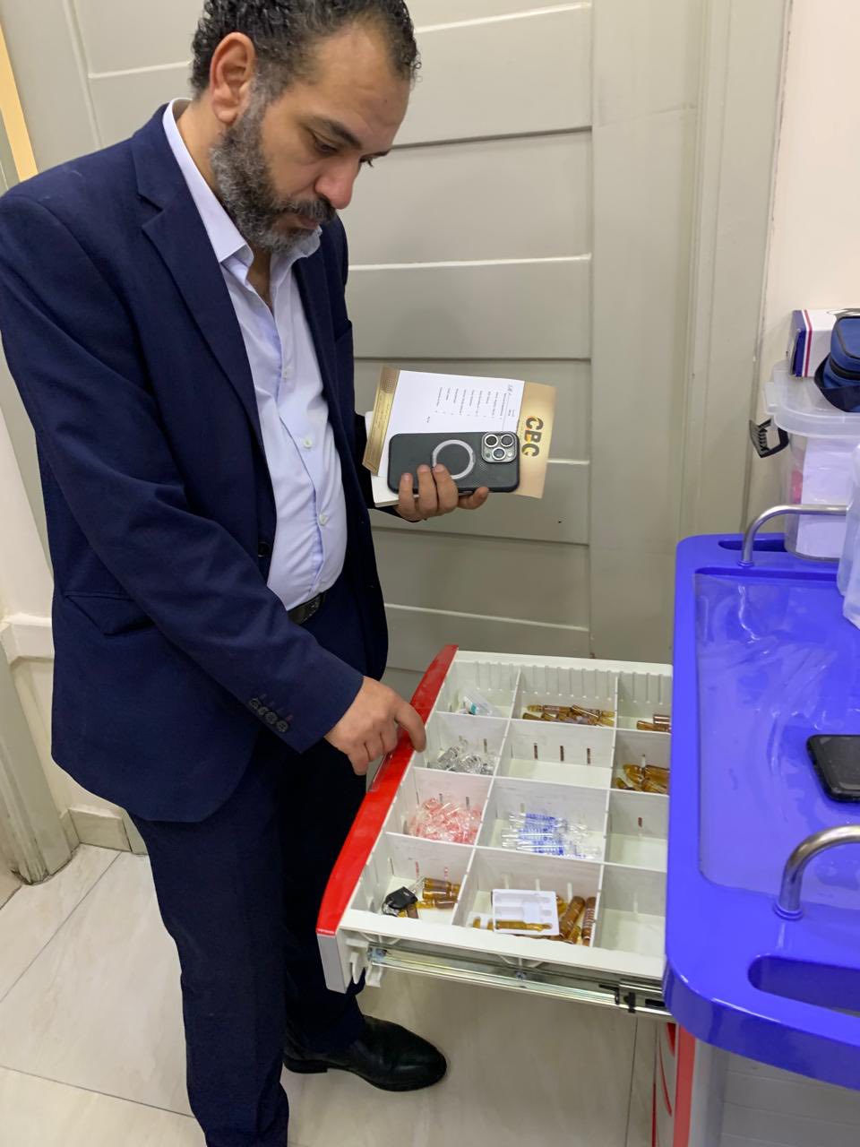 حملة مرور ميداني موسعة على المنشآت الطبية الخاصة بمحافظة القاهرة