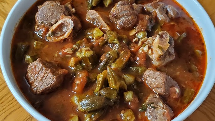 مقادير عمل بامية باللحمة