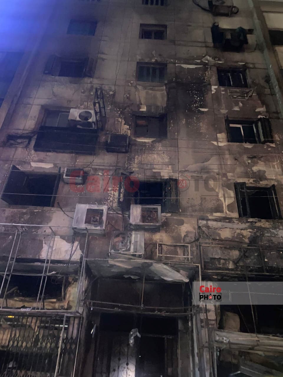 حريق مطعم ميدان سفير 