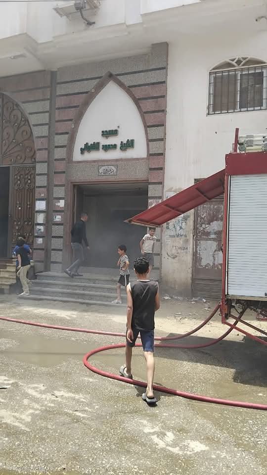 السيطرة على حريق مسجد بالمنوفية