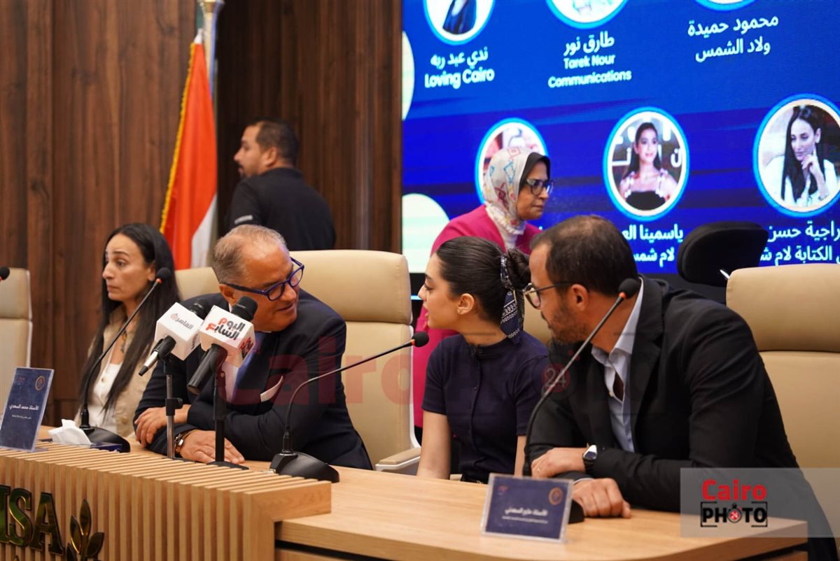 ياسمين العبد في ندوة خاصة لمسلسل لام شمسية بجامعة MSA