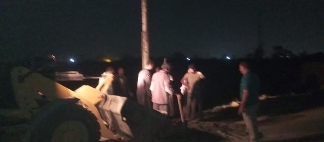 سقوط أسلاك كهربائية وأعمدة إنارة في المنوفية 