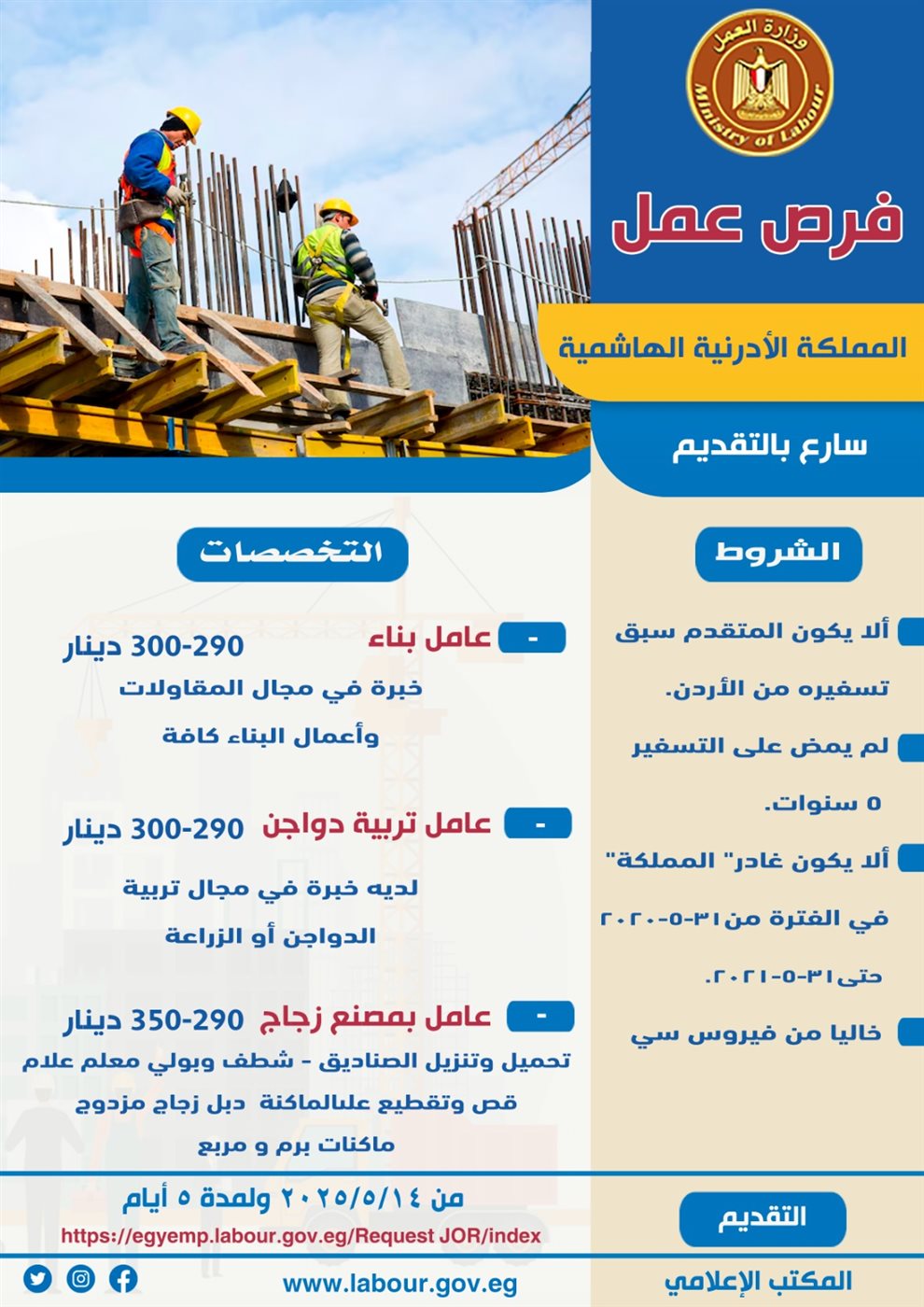 وظائف خالية في الأردن 