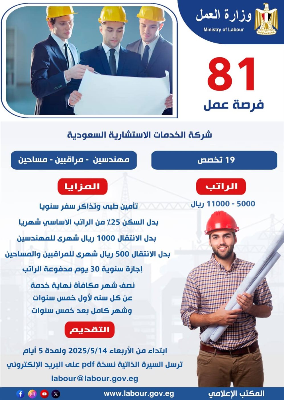 وظائف خالية في السعودية