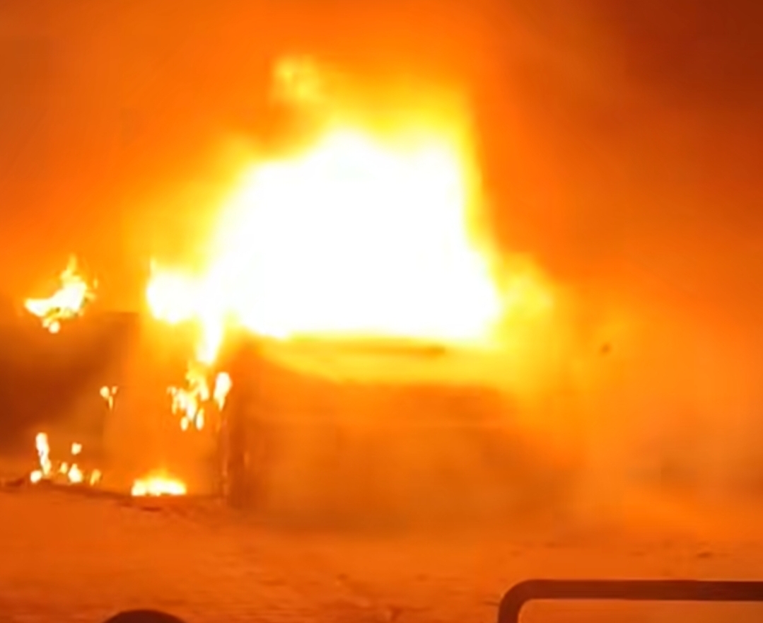 حريق سيارة ببورسعيد 