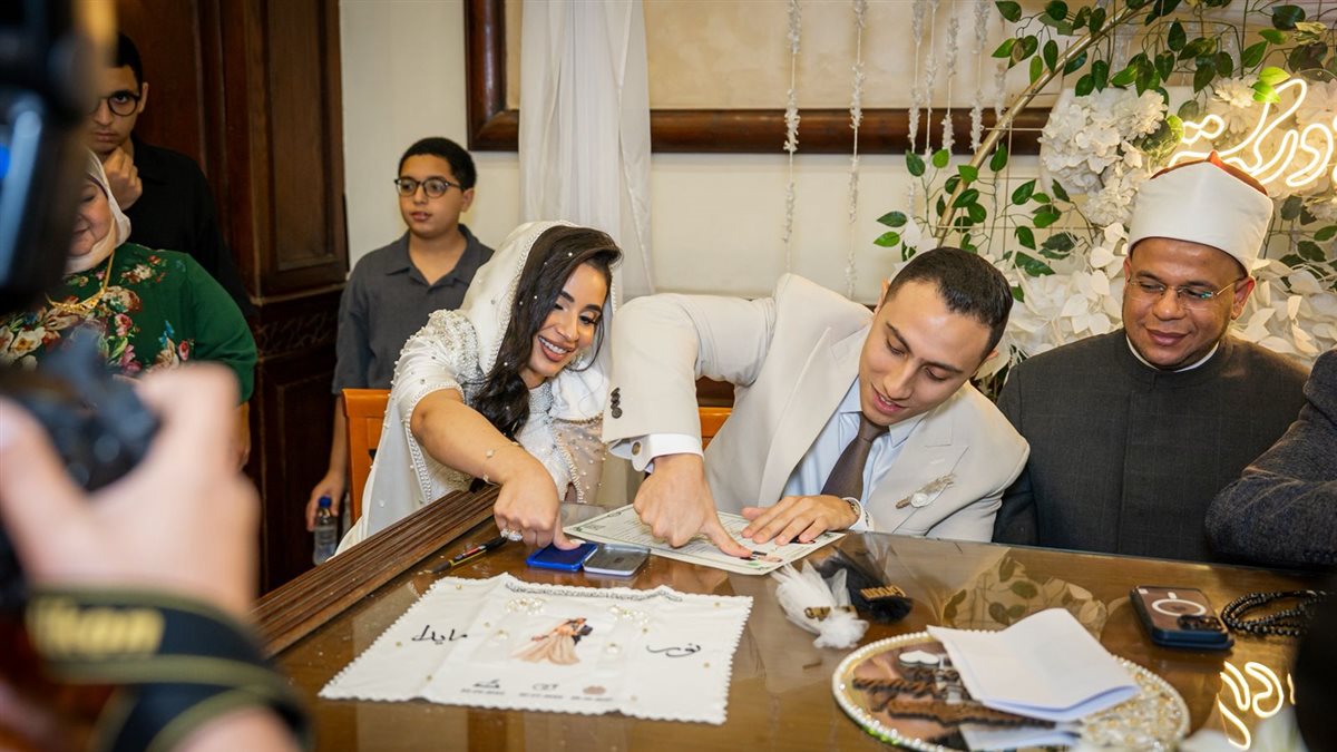 عقد قران نور الدين عبد السلام ومايدا النوري