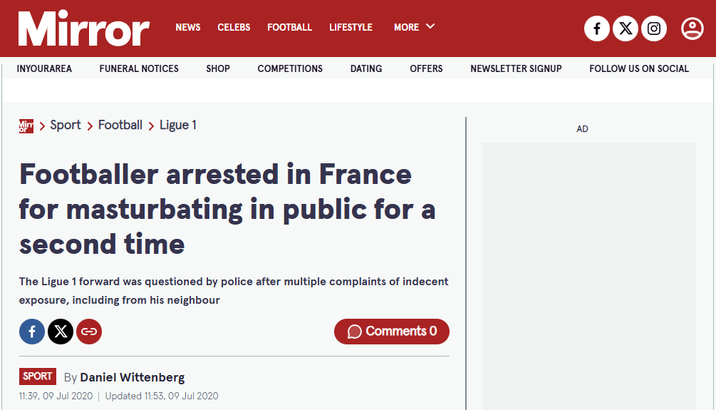 صحيفة mirror الإنجليزية