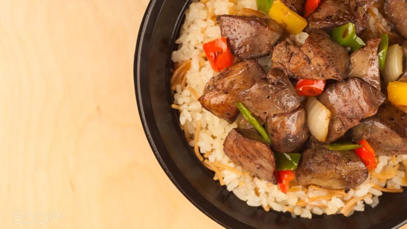 مقادير عمل أرز بالشعرية بالكبد والقوانص