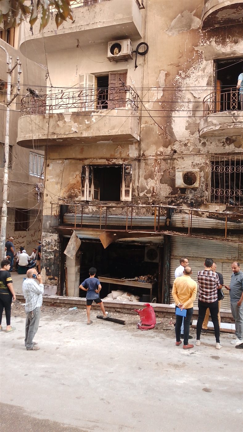 جانب من الحريق 