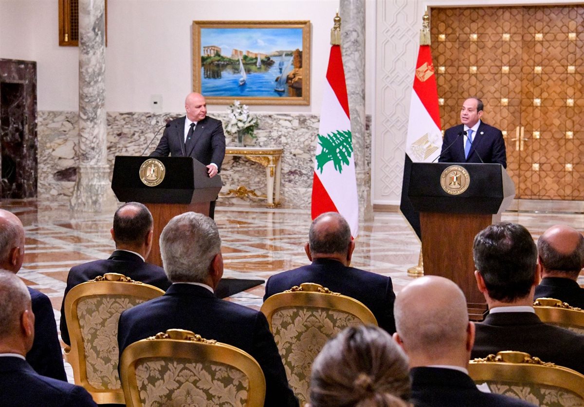 السيسي يستقبل اليوم الرئيس اللبناني جوزاف عون 