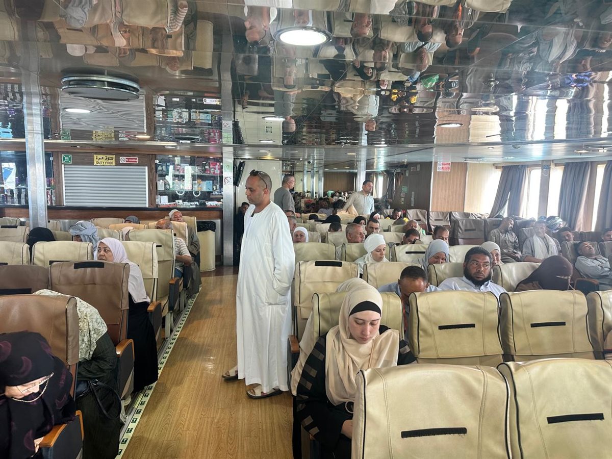 مغادرة الفوج الثاني من حجاج بيت الله الحرام من ميناء نويبع 