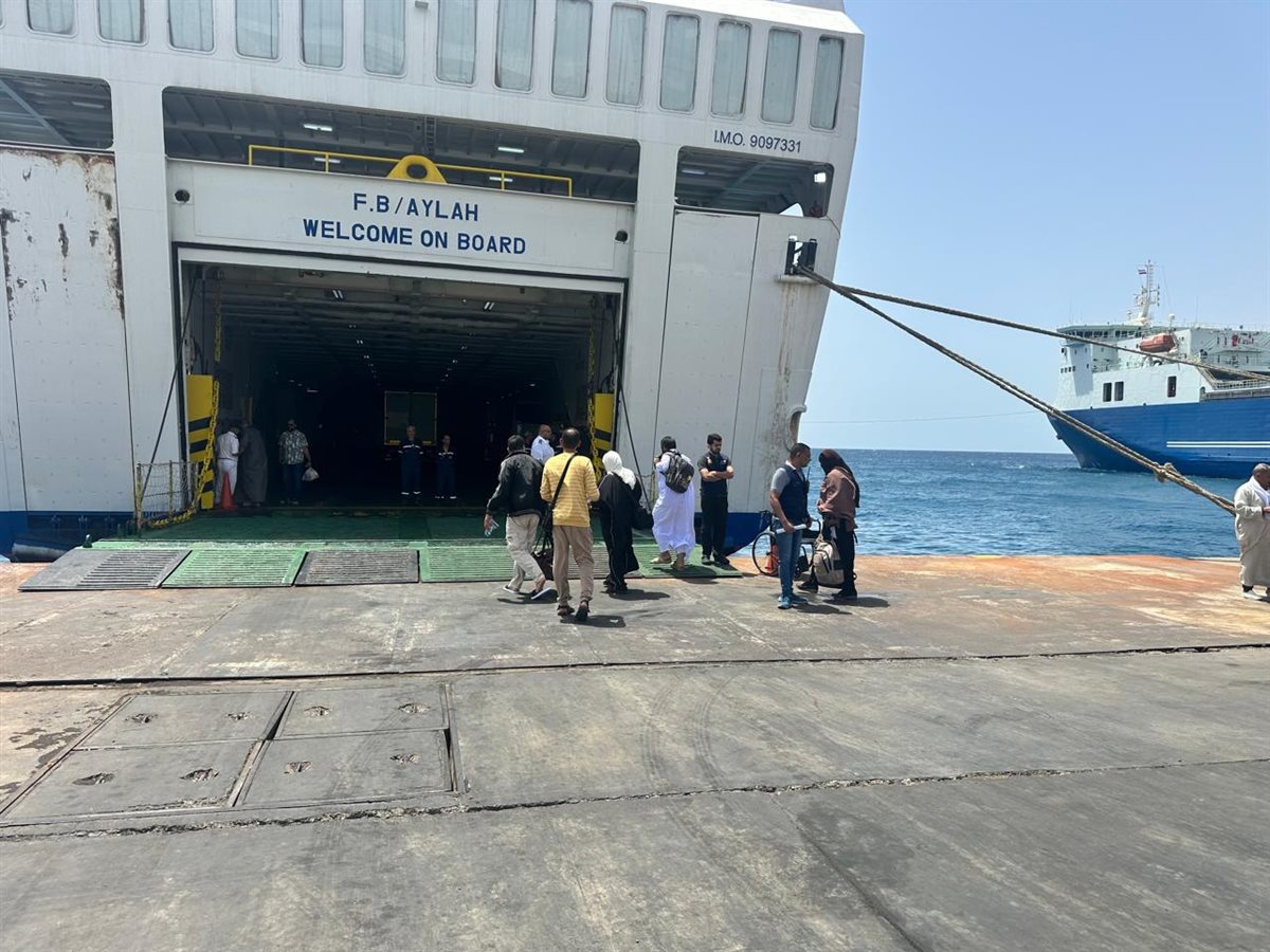 مغادرة الفوج الثاني من حجاج بيت الله الحرام من ميناء نويبع 