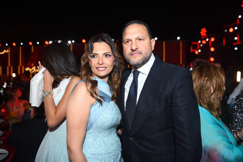 عماد زيادة وزوجته في خطوبة ابنة باسل سماقية