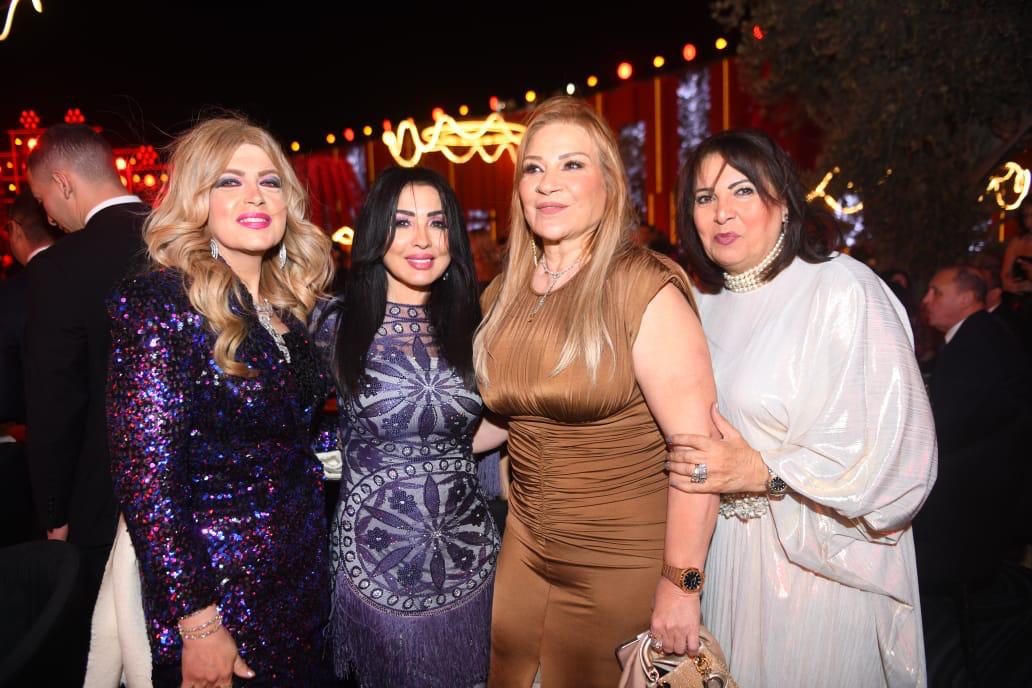 سهير جودة والشخصيات العامة في حفل زفاف ابنة رجل الأعمال باسل سماقية 