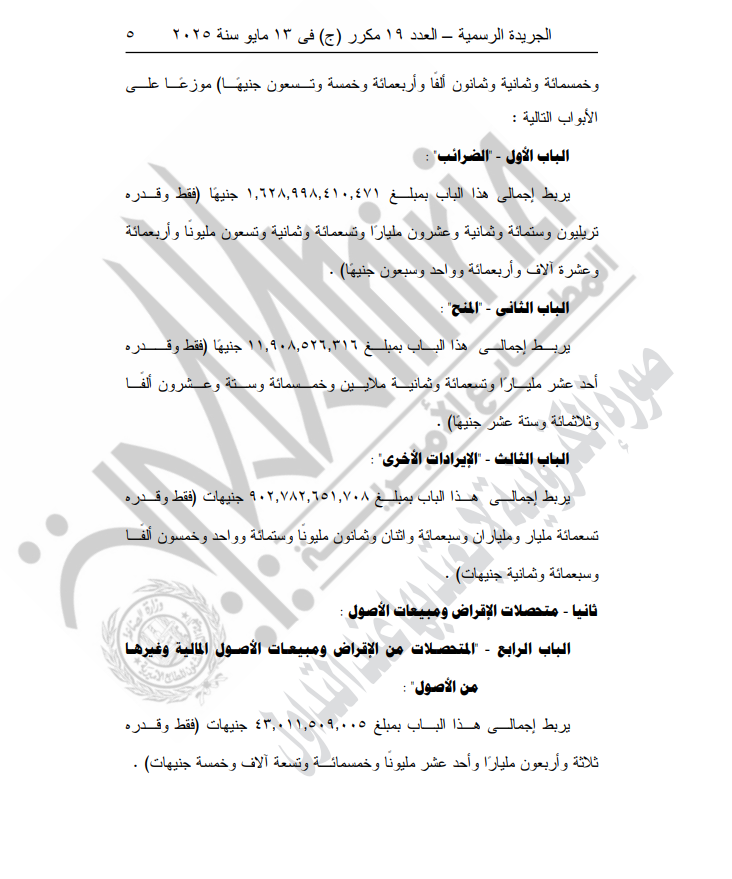 ربط الحساب الختامي للموازنة العامة للدولة 2023-2024