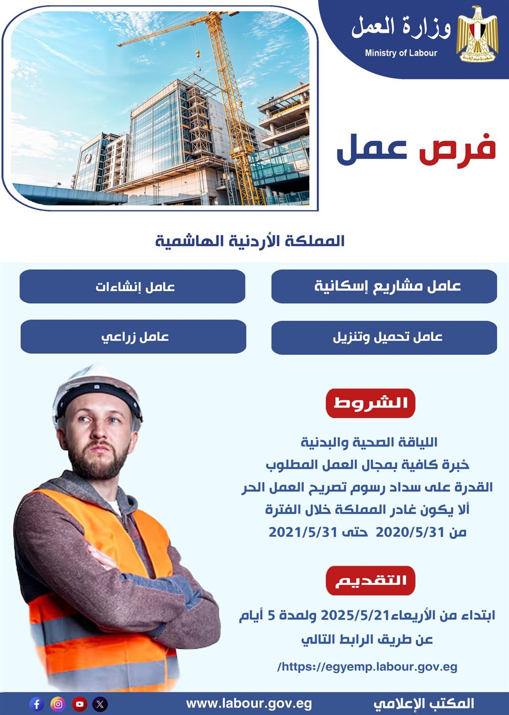 وظائف خالية في الأردن