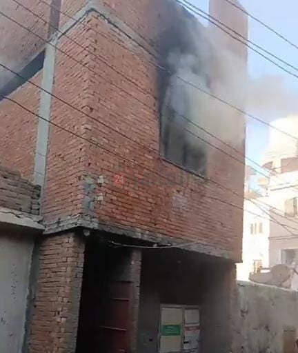 حريق داخل مخزن أسفل منزل بالغربية 