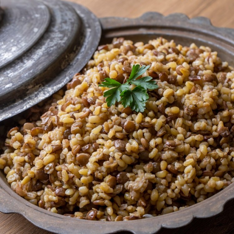 طريقة عمل المجدرة بالبرغل السورية