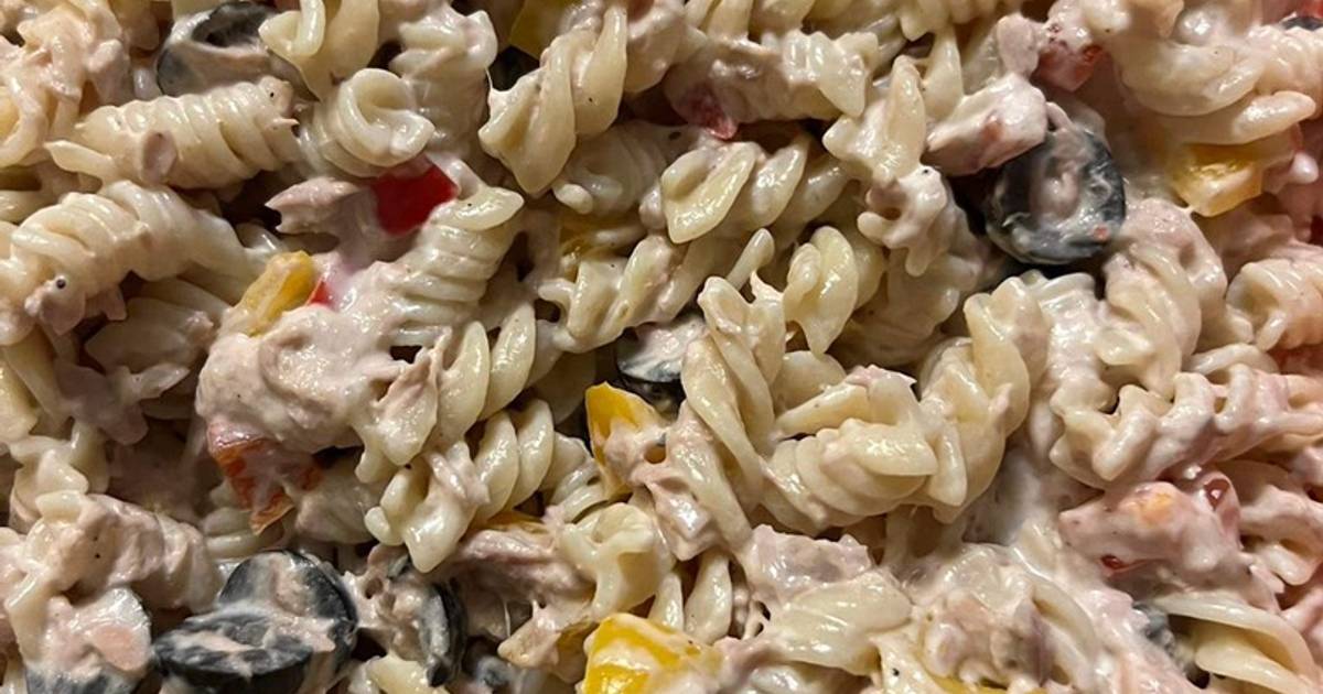 طريقة عمل سلطة المكرونة بالتونة والمايونيز