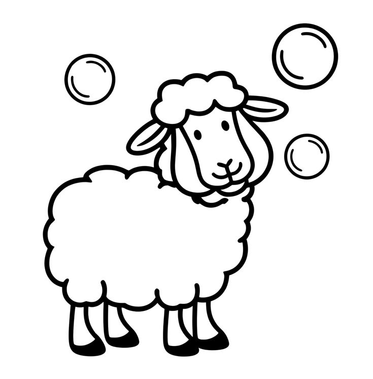 صور خروف للتلوين للأطفال