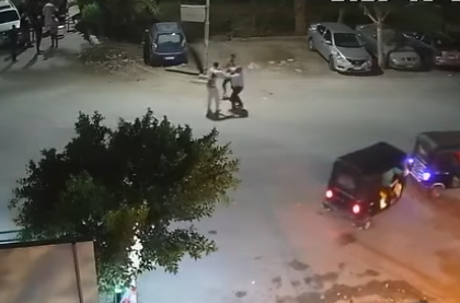 جانب من واقعة مقتل شاب بحلوان