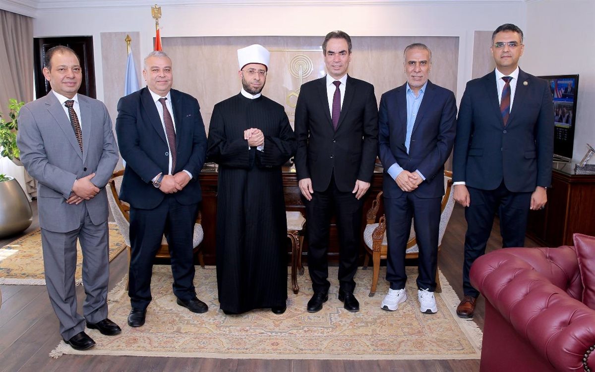 رئبس الهيئة الوطنية للإعلام بستقبل وزير الأوقاف في ماسبيرو