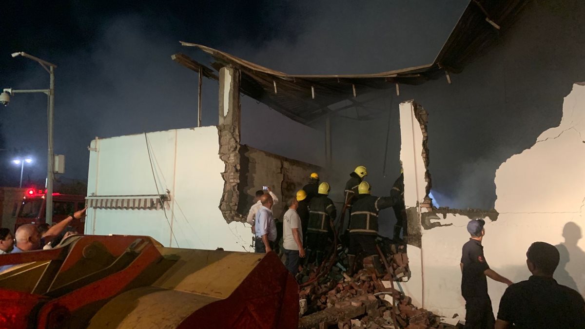 حريق بمخزن بمنطقة الاستثمار ببورسعيد