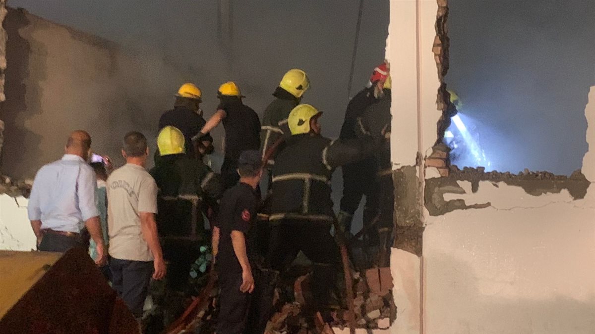 حريق بمخزن بمنطقة الاستثمار ببورسعيد