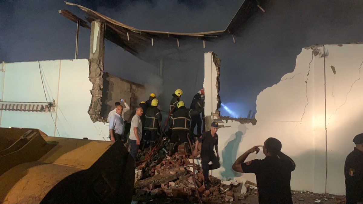 حريق بمخزن بمنطقة الاستثمار ببورسعيد