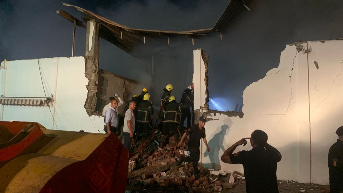 حريق بمخزن بمنطقة الاستثمار ببورسعيد