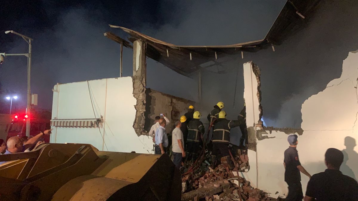 حريق بمخزن بمنطقة الاستثمار ببورسعيد