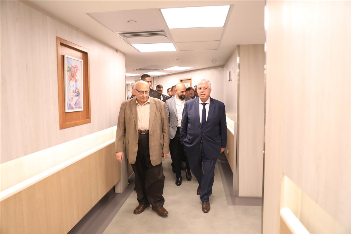 وزير التعليم العالي يتفقد مستشفى سعاد كفافي الجامعي