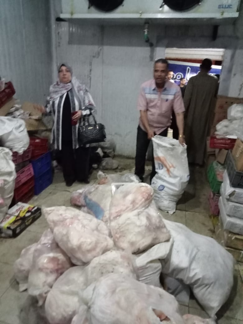 ضبط أطنان اللحوم والدواجن الفاسدة&nbsp;
