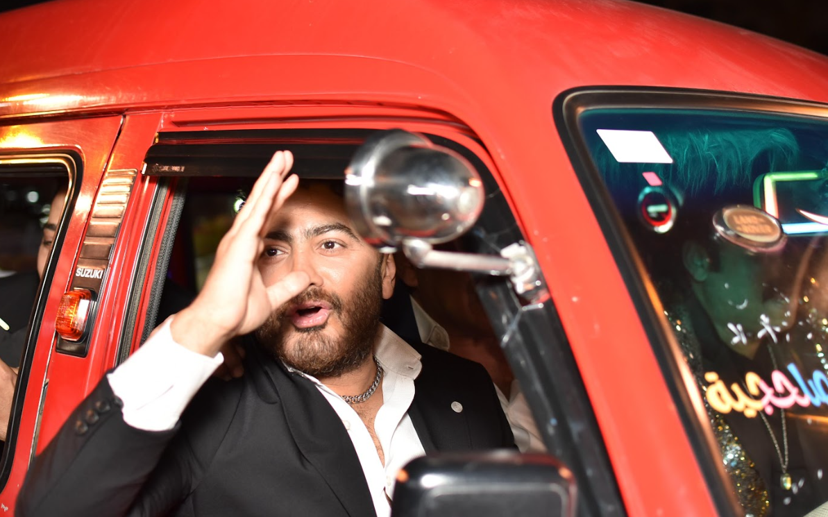 لقطات من العرض الخاص لفيلم ريستارت بطولة تامر حسني