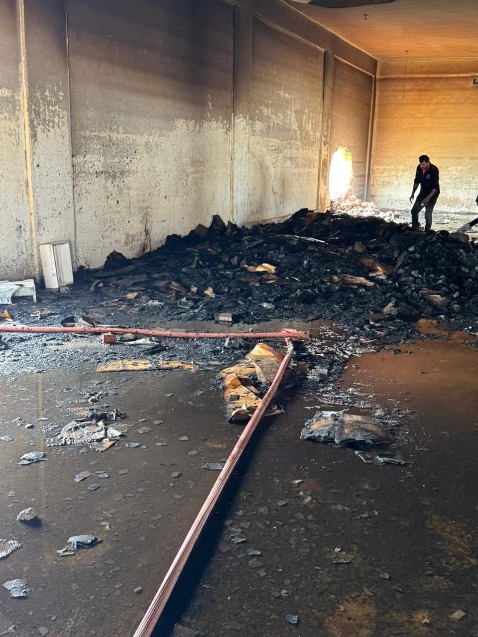 حريق مخزن ببورسعيد