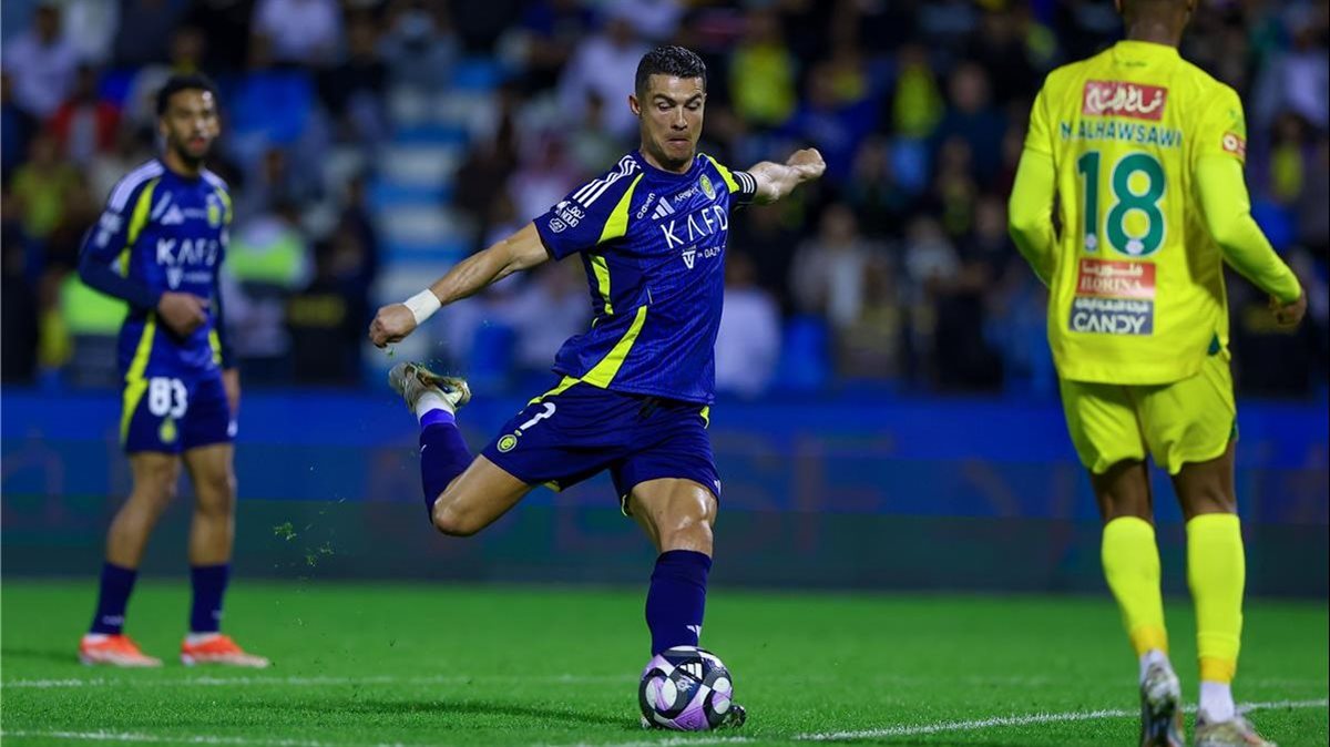 <strong>كريستيانو رونالدو لاعب فريق النصر السعودي</strong>
