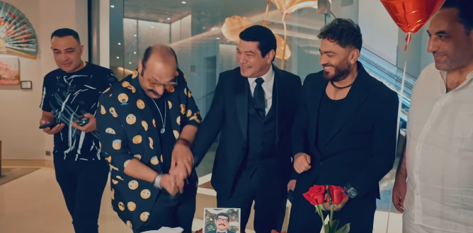 تامر حسني يحتفل بعيد ميلاد باسم سمرة