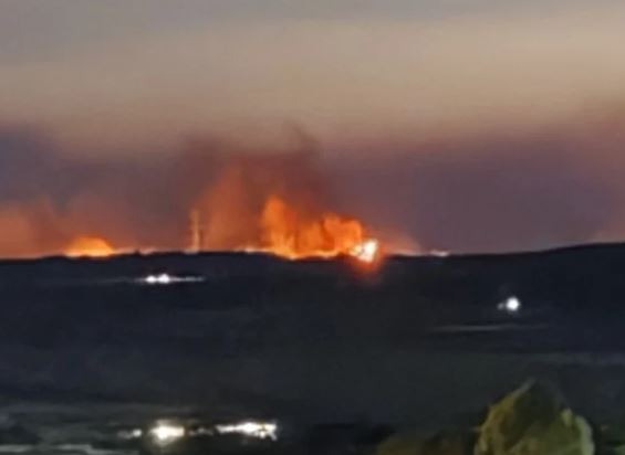  حريق ضخم يلتهم غابة هوارة بالمغرب