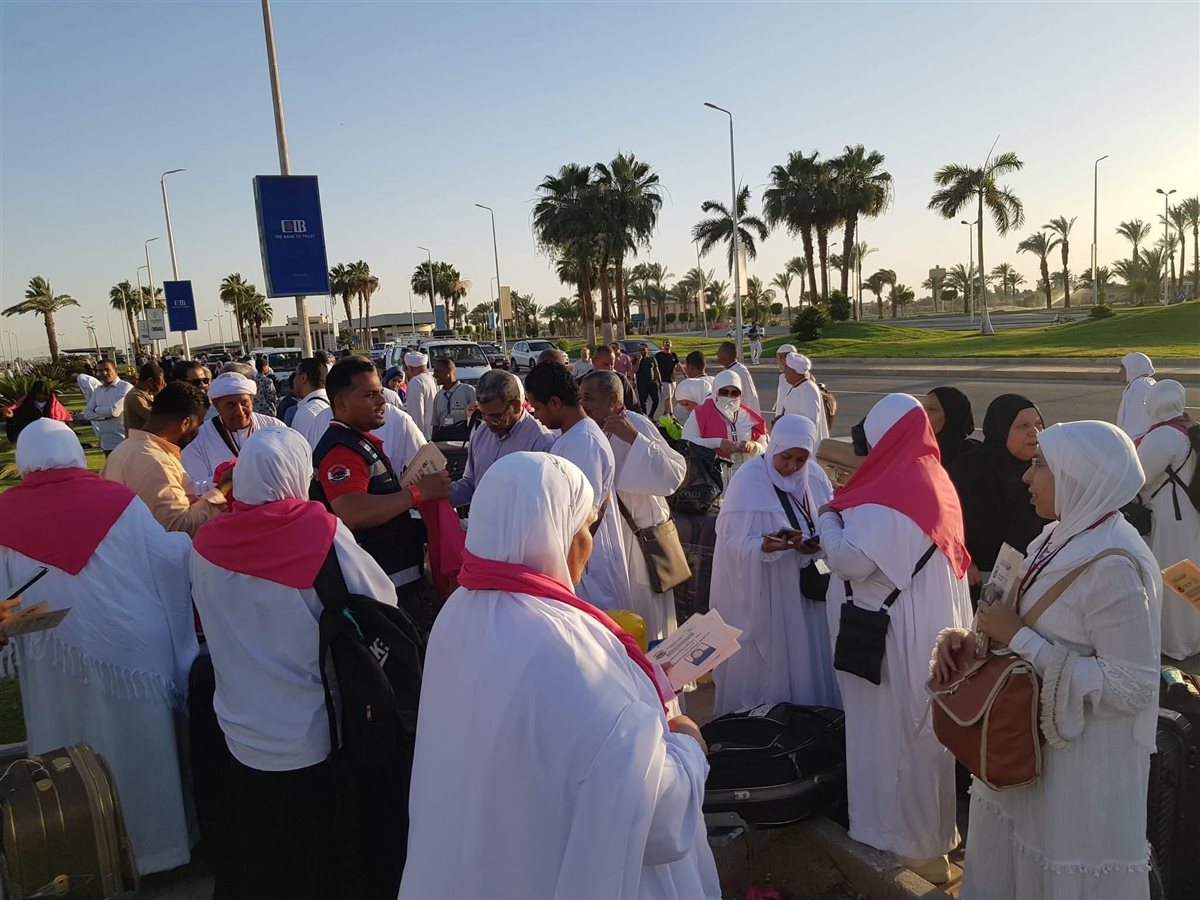 الحجاج يغادرون مطار الاقصر