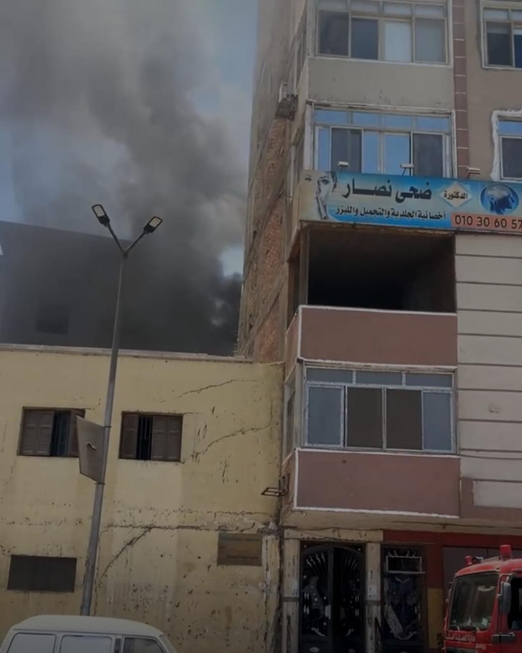 لقطات من الحريق